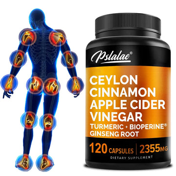 Ceylon Cinnamon Supplement – Enhanced with Apple Cider Vinegar, Turmeric, Ginseng & Bioperine