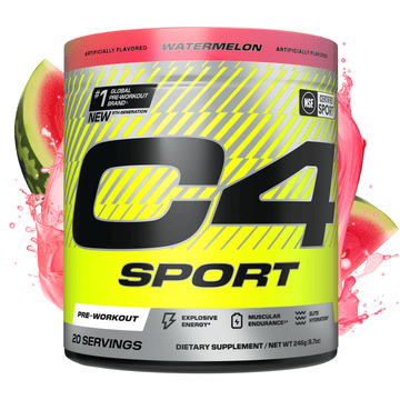 C4 Sport Pre-Workout Powder – Watermelon Flavor, 30 Servings for Energy and Performance