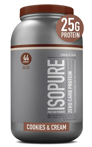 Isopure Zero Carb Protein Powder – Cookies & Cream (7 lb)