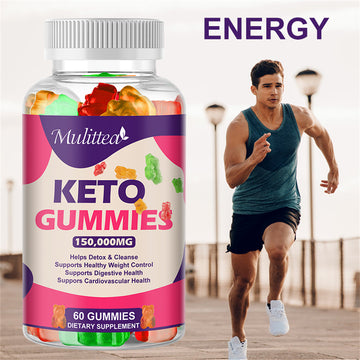 Mulittea Keto ACV Gummies: 60-Count Dietary Supplement with 150,000mg Per Serving