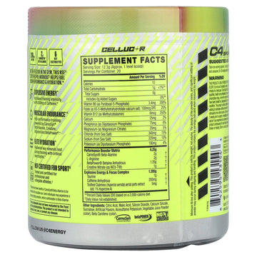 C4 Sport Pre-Workout Powder – Watermelon Flavor, 30 Servings for Energy and Performance