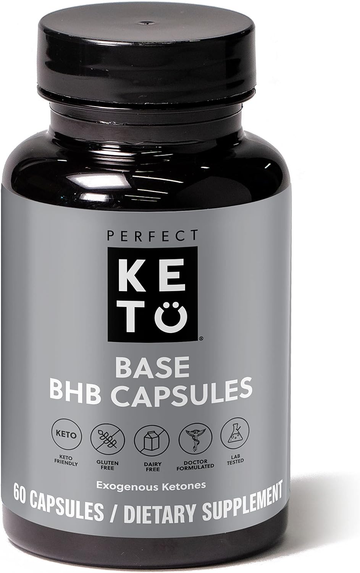 Keto BHB Exogenous Keto Capsules | Keto Pills for Ketogenic Diet Best to Support Weight Management & Energy, Focus and Ketosis Beta-Hydroxybutyrate BHB Salt Pills, 60 Count (Pack of 1)