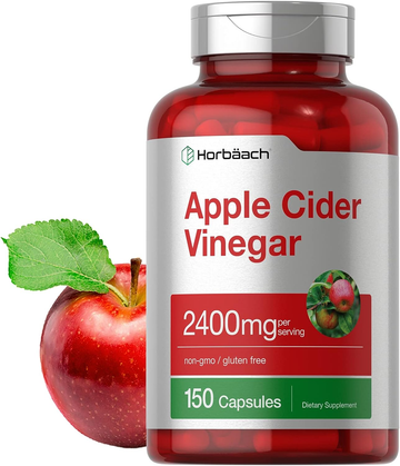 Apple Cider Vinegar Capsules | 2400mg | 150 Count | Non-GMO, Gluten Free Supplement